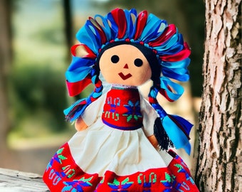 Maria doll, Gift for kids, Toys, Luxury Mexican doll, Lele Dolls, Rag doll, Colorful toys, Christmas decore, Handmade doll