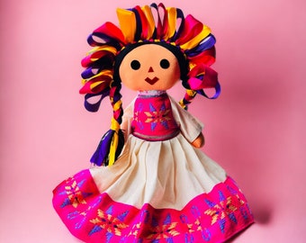 Poupée Maria, cadeau pour enfants, jouets, poupée mexicaine de luxe, poupées Lele, poupée de chiffon, jouets colorés, décoration de Noël, poupée faite main