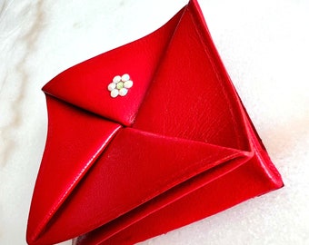 Bling Bling, porte-monnaie, étui AirPods en cuir, pochette en cuir, porte-monnaie pour change, portefeuille en origami, pochette en origami en cuir