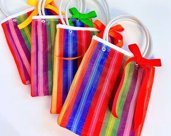 Mexican Mercado Mesh Bag | Fiesta Party Favor, Reusable Tote