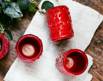 Red Talavera Bachelorette Party Weekend Glass (1pz) - Bridal Party Favors - Bridesmaid Shot Glasses - Getting Married