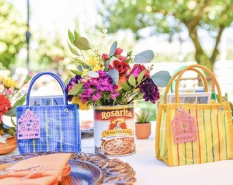 Mexican Mercado Mesh Bag | Party Favor Bag | Candy Bag | Mexican Party | Reusable Tote / Mercado Bag / Market Bag