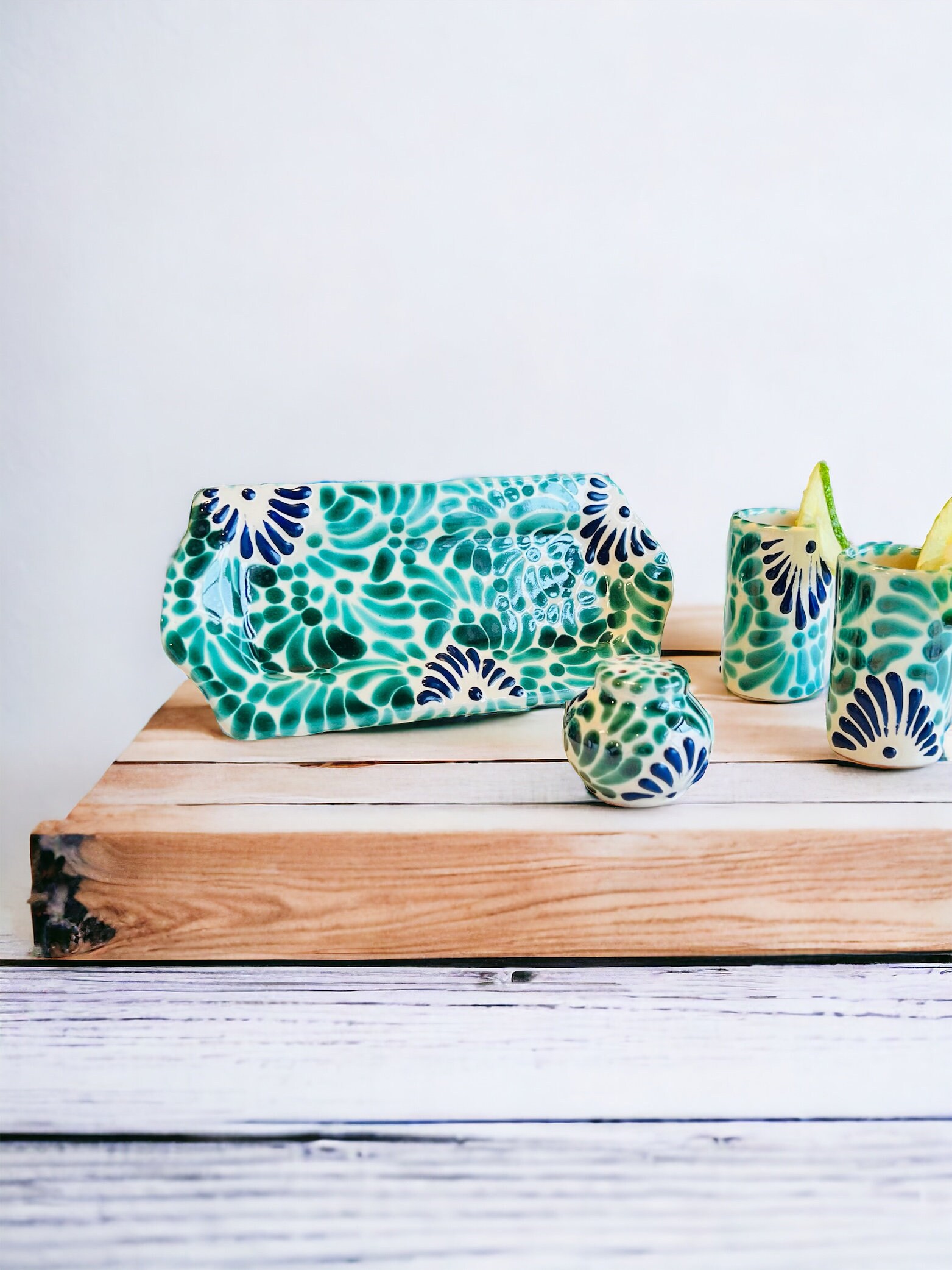 MEZCASA Talavera - Bicchierini Da Shot In Ceramica 100% Fatti A Mano