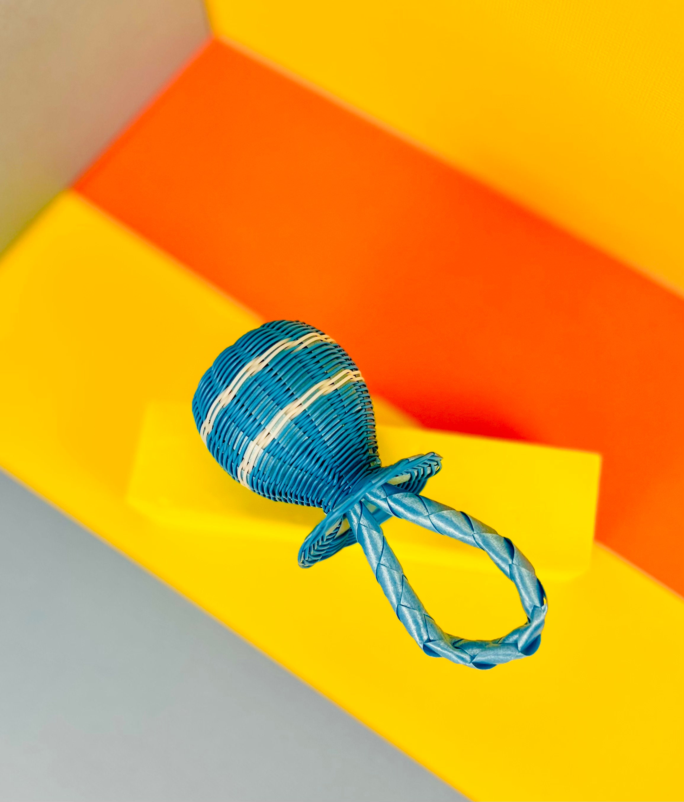 Mexican Toy Rattle Mexican Woven Baby Rattle – Plastic Sonaja Toy, Cultural Baby Shower ...