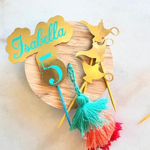 Jasmine cake topper | Aladdin cake topper | Jasmine birthday | Aladdin party | Princess party | Aladdin cupcake toppers & Picks