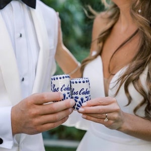 Personalized Talavera Shot Glasses – Handmade Mexican Tequileros – Custom Wedding Favors, Bulk Ceramic Gifts, Party Souvenirs, Free Shipping