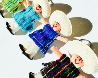 Panchito Keychains - Mexican Keychains - Doll keychain, Father&#39;s Day, Mom of Boys Keychain Key Chain
