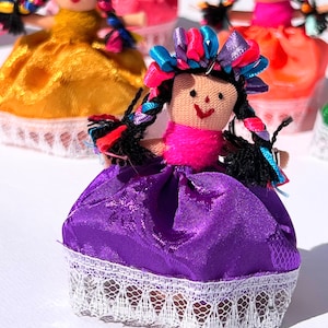Handmade Lele Doll Keychain – Mexican Cultural Mini Doll, Heritage Gift