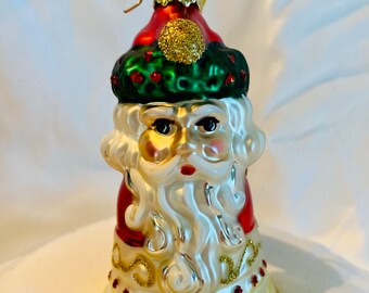 2001 Annual Bell Blown glass ornament - Inge Glas of Germany