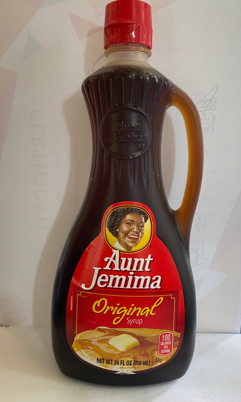 Discontinued Aunt Jemima Original Syrup 24 FL OZ. Collectible Bottle