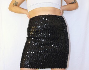 sequin skirt etsy