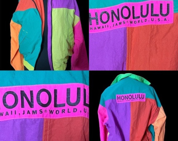 Vintage Jams World Honolulu Hawaii Medium Size Made in Usa Etsy