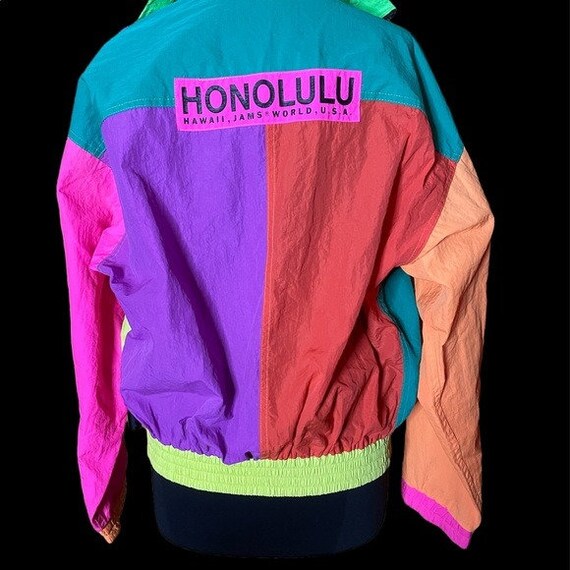Neon 90s Jams World Honolulu winder breaker bomber j… Gem