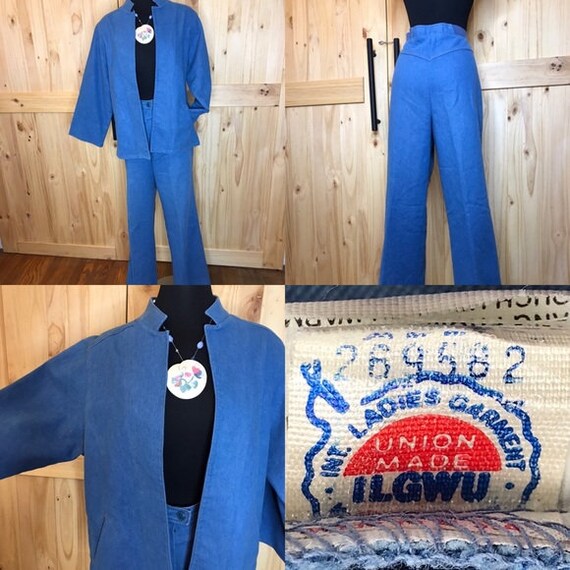 1980’s Koret City Blues 2 pc pant suit