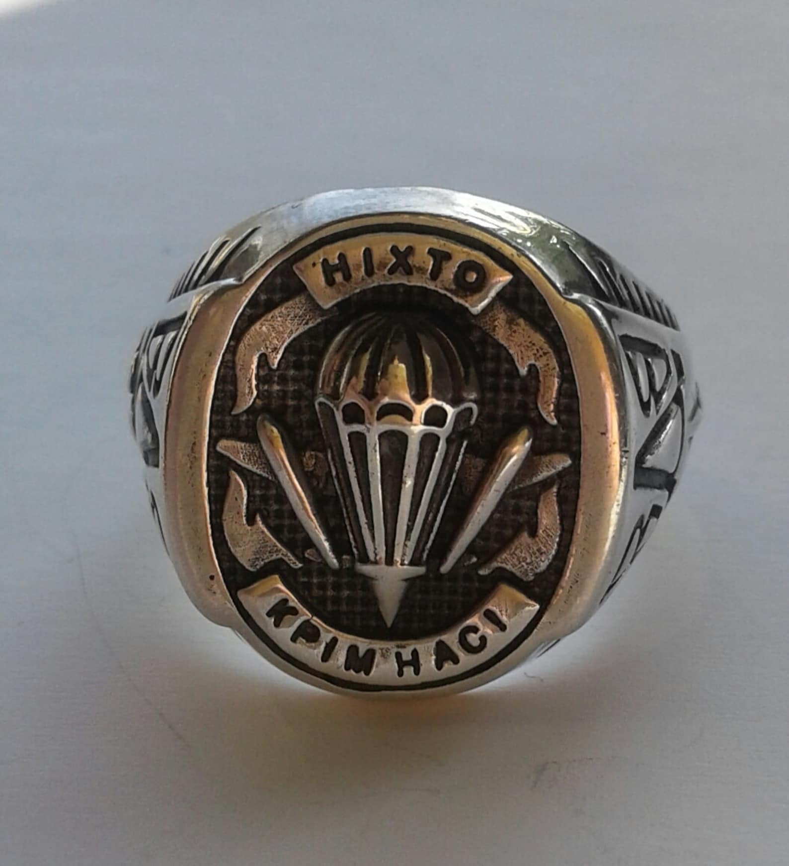 Military Airborne Rings Mens 925 Sterling Silver Etsy Australia