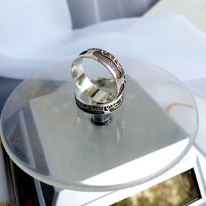 Men Viking ring Yggdrasil World Tree Sterling Silver jewelry Tree of Life Nordic band Norse ring man Celtic ring 14K Gold pagan Wedding ring