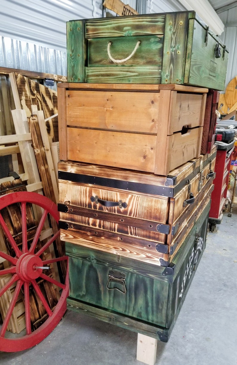 Old West Crates Dresser Etsy