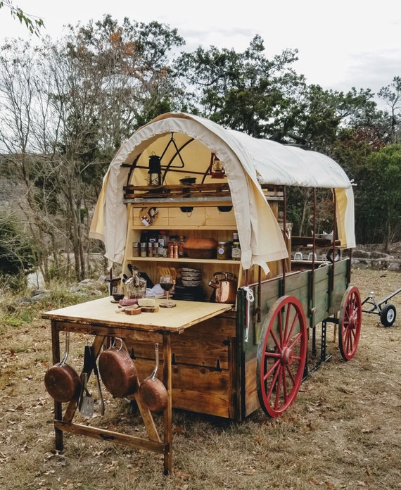 Chuck Wagon Outdoor Kitchen & Bar Etsy