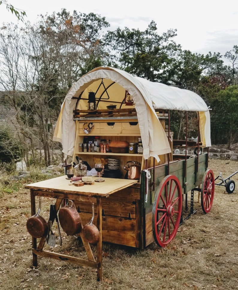 Chuck Wagon Outdoor Kitchen & Bar Etsy