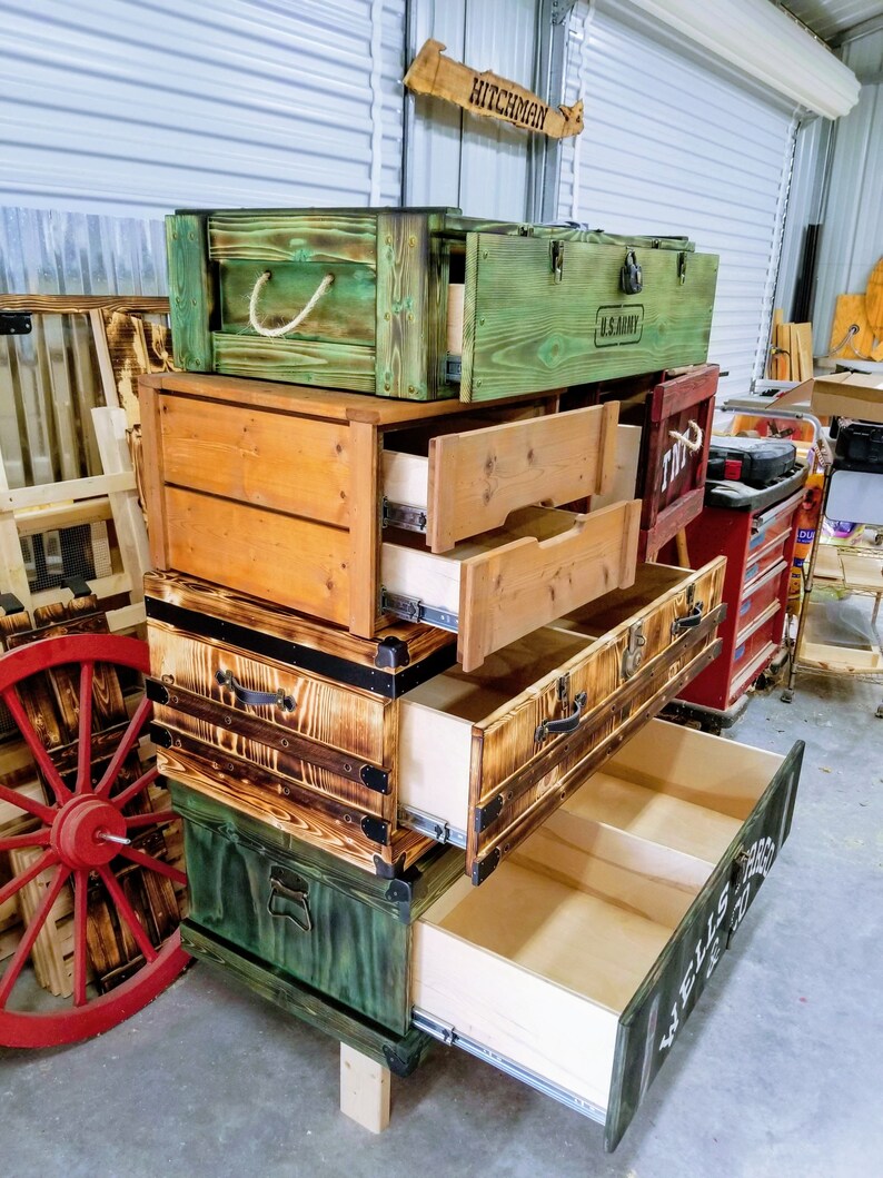 Old West Crates Dresser Etsy