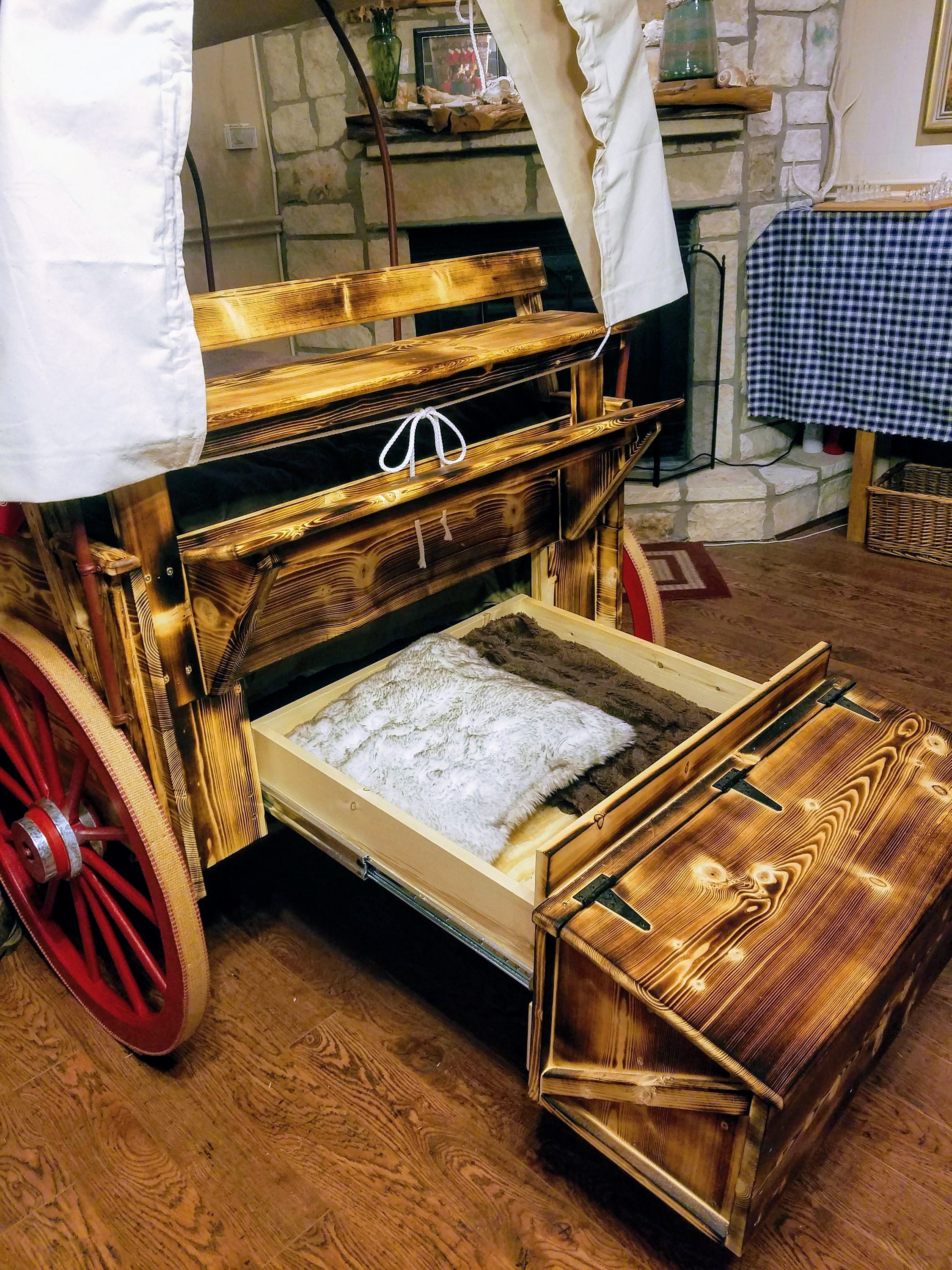 Goodnight Wagon Pioneer Wagon Twin Bed Etsy