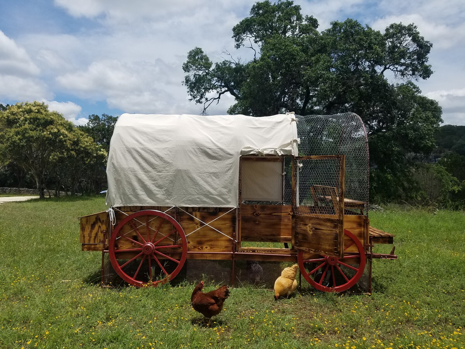 Upper Trail Pioneer Wagon Chicken Coop & Tractor Etsy