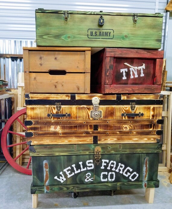 Old West Crates Dresser Etsy
