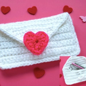 Crochet Pattern Love Letter Heart Hook Case Valentine's Day PDF Digital Häkelanleitung Amigurumi Liebesbrief Gift Häkeln Valentines