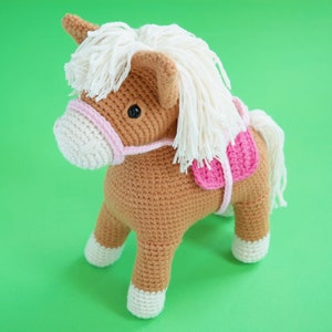 Pepe the Pony Pepe the Pony PDF Digital Pattern Crochet Amigurumi Horse Pattern Horse Crochet Crochet Riding Horse Farm Horses