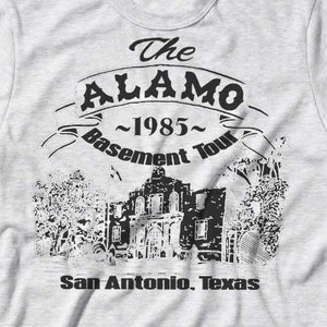 Pee-Wee&#39;s The Alamo T shirt ~ 1985 Basement Tour ~ Big Adventure Tee ~  Womens Mens Girls Adult Cute Herman Shirt ~ Boys Youth