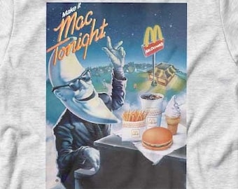 Mac Tonight - Mc-d&#39;s 80&#39;s Moon Man ! Mc Ronalds Retro Style T-shirt - Women Men Girl Boy Youth Toddler Cute Top