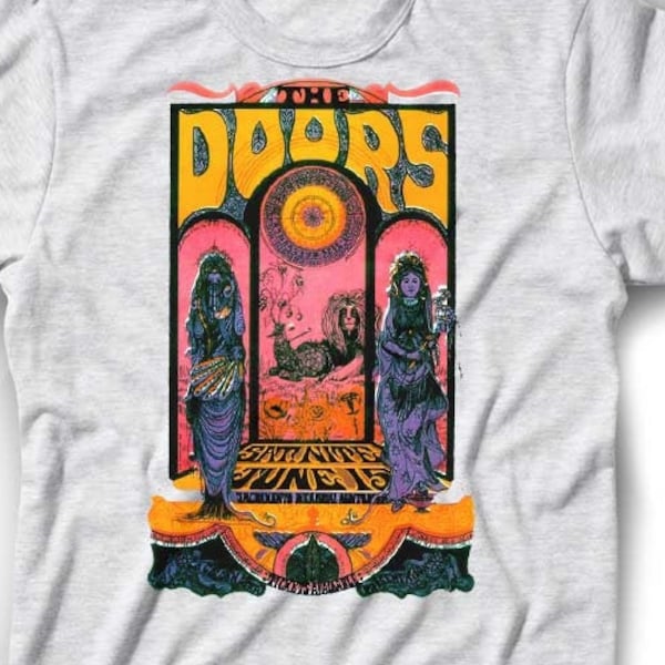 Doors Tshirt | Jim 60's Psychedelic Band Shirt Morrison | Concert Tee