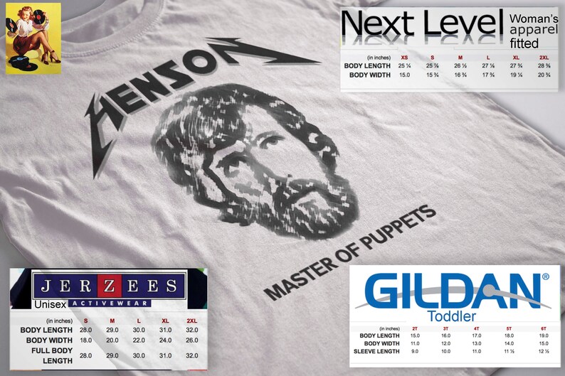 Henson Master of Puppets Tshirt Mashup Children's Etsy