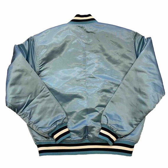 Vtg 80's Starter Unc North Carolina Blue Satin Bo… - image 2