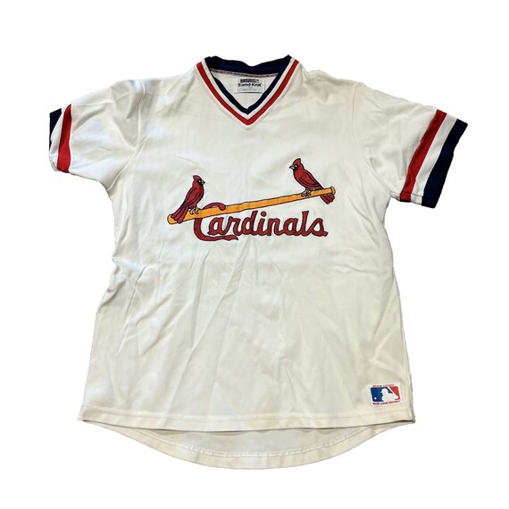 Vintage 80s Sand Knit Medalist Authentic St Louis Cardinals Jersey Mens 42  M