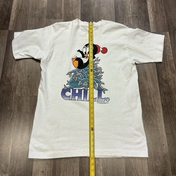 Vtg 1993 Chilly Willy Chill White Tee T-shirt Pen… - image 5