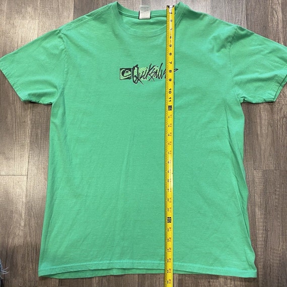 Y2k Quiksilver Surf Tee T-shirt Green Sz L Vtg Sp… - image 6