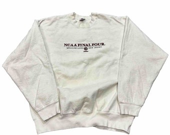 Vtg 1996 Nike Final Four White Pullover Crewneck Sweatshirt Xl Usa H7