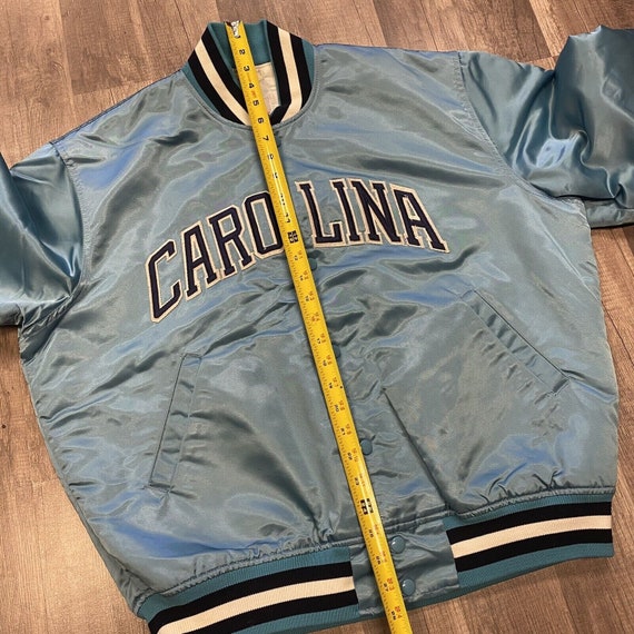 Vtg 80's Starter Unc North Carolina Blue Satin Bo… - image 5