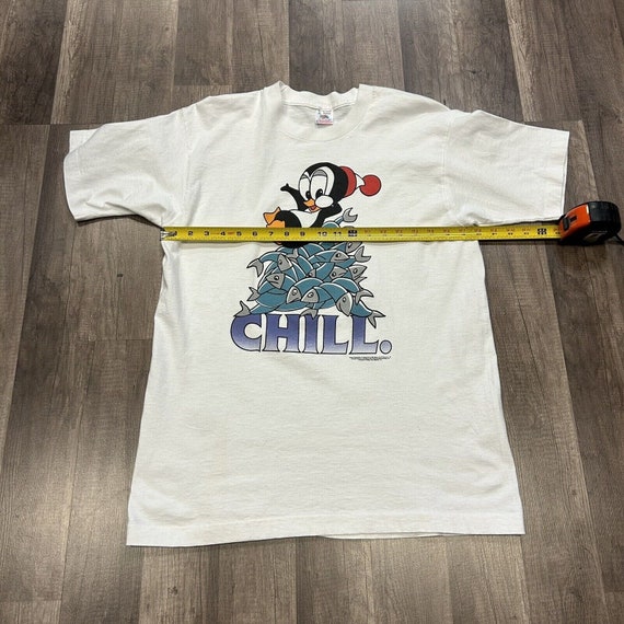 Vtg 1993 Chilly Willy Chill White Tee T-shirt Pen… - image 4