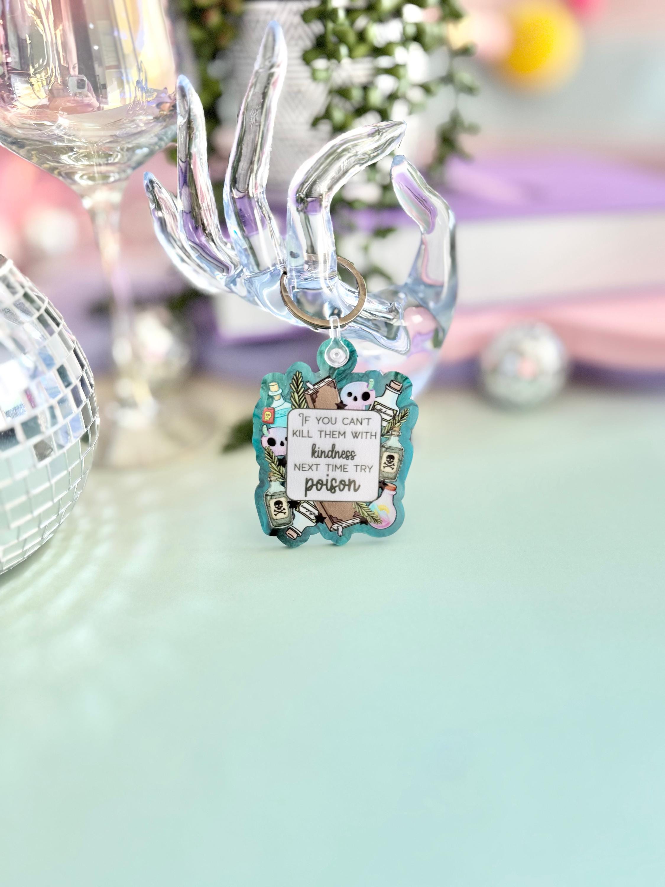 Tries Keychain Try Poison Keychain - Etsy