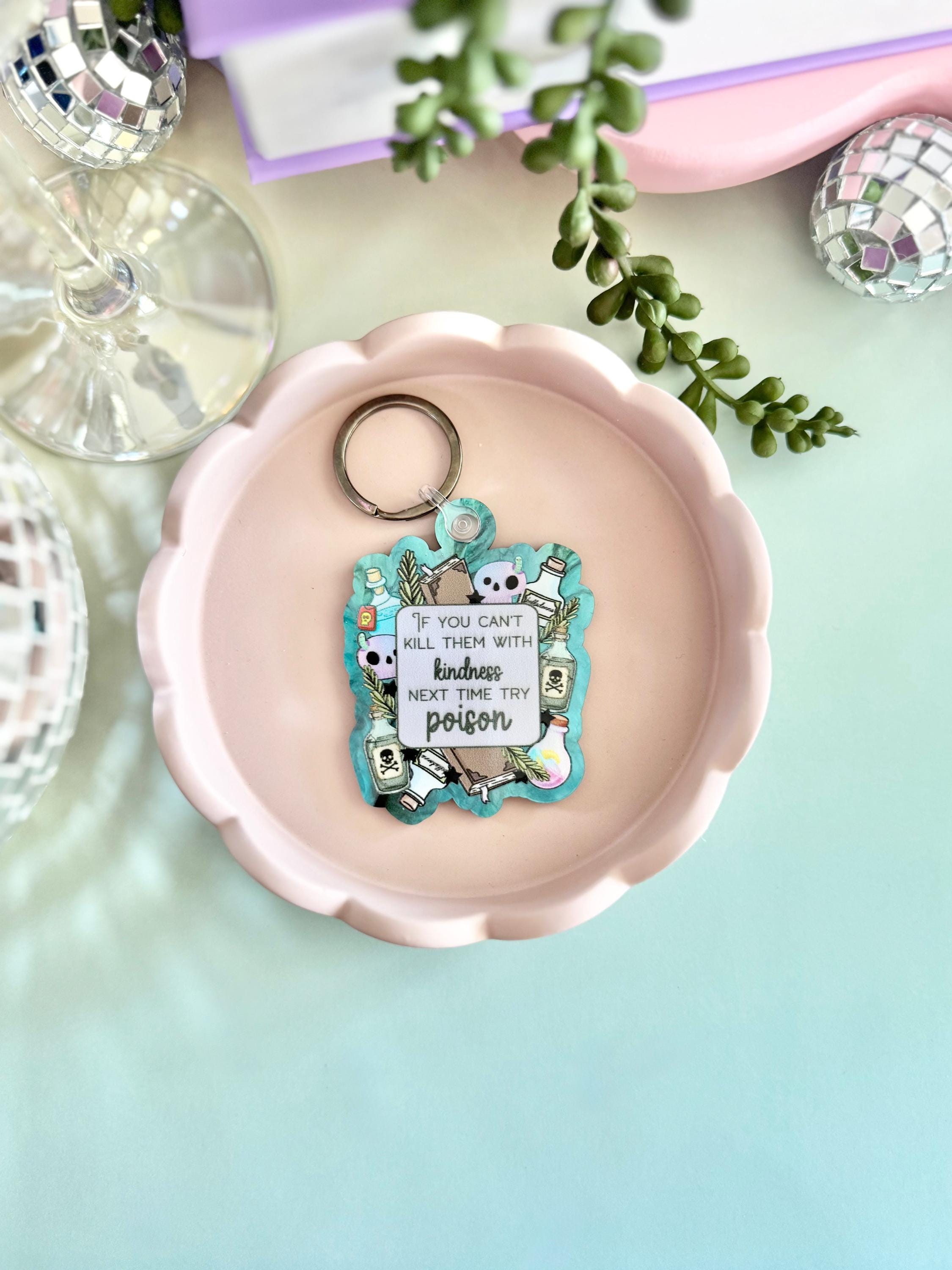 Tries Keychain Try Poison Keychain - Etsy
