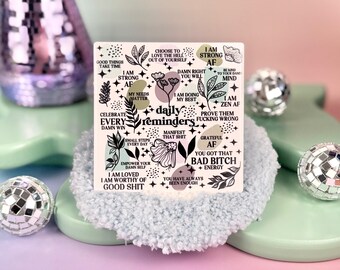 NSFW Daily Reminders Ceramic Coaster