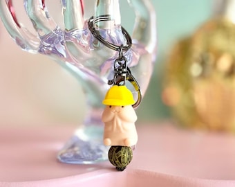 Hardhat Henry Penis Keychain