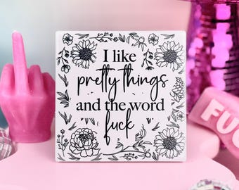 Pretty Things Ceramic Coaster