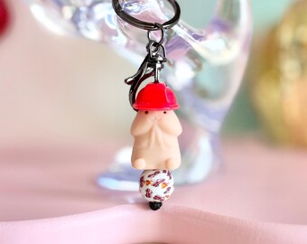 Firefighter Penis Keychain