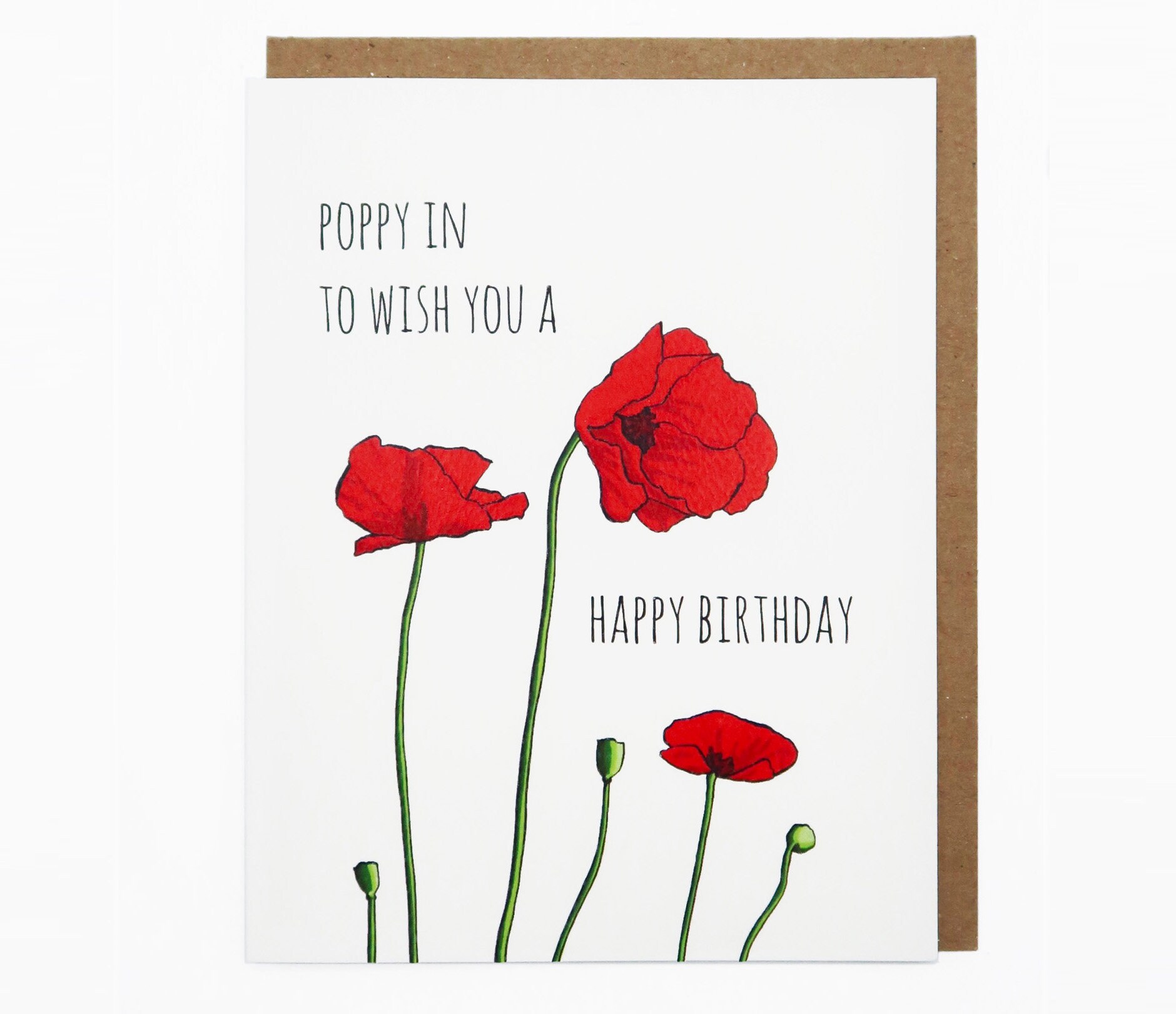 Flower Birthday Card Love Card Encouragement Card Pun Card Etsy