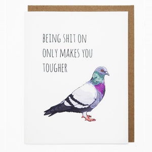 Aanmoedigingskaart, Love Card, I Love NY Card, Animal Greeting Card - New York Pigeon Sh * t