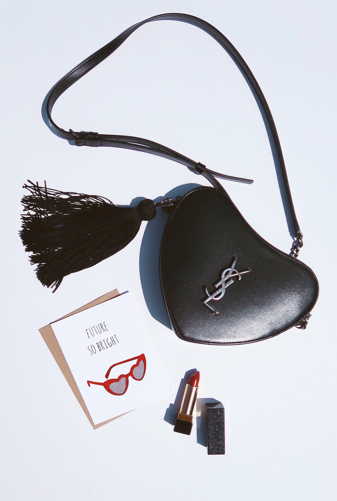 YSL Card Birthday Card Love Card Saint Laurent Lipstick Etsy