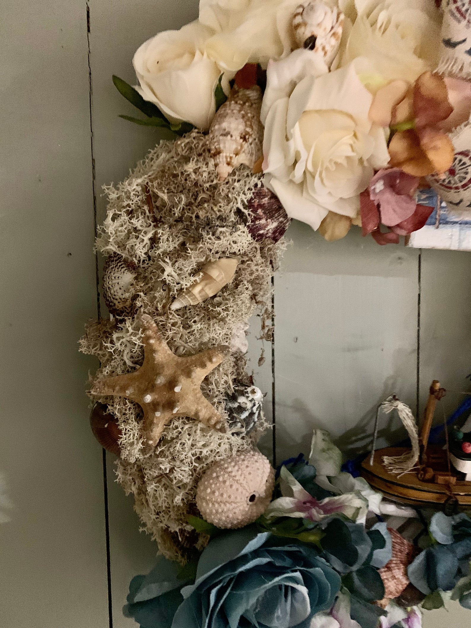 nautical coastal indoor wreath or outdoor wreath Etsy